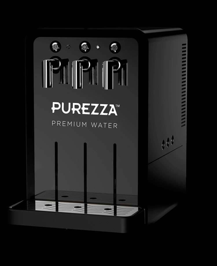Frizzante 80 Electronic fra Purezza – en kompakt bordmodel vandkøler til restauranten